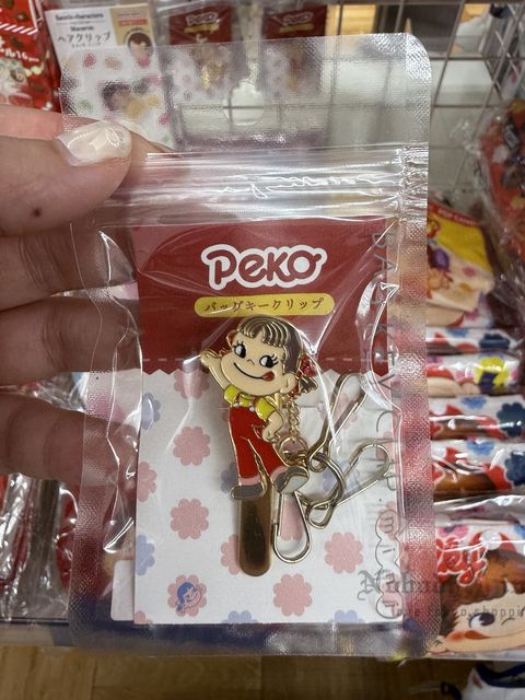 Peko不二家牛奶妹夾式鑰匙圈 特價