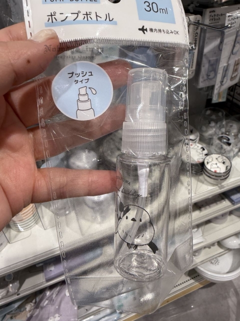 Cando限定北長尾山雀系列30ml按壓液體補充空瓶